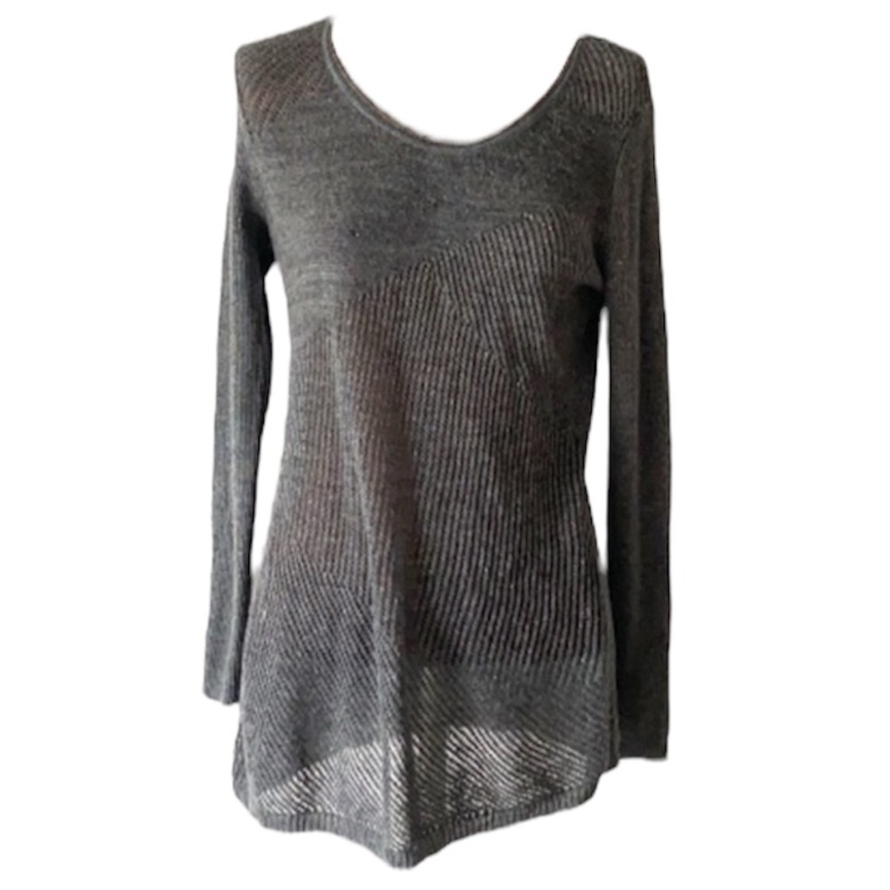 Eileen Fisher Merino Wool Blend Knit Sweater Size Large